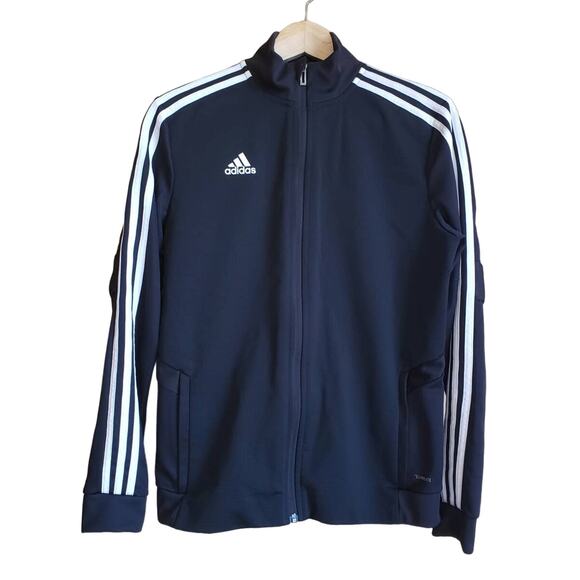 Adidas Women's Climalite Textured Sweatshirt Full Zip Black Medium - Picture 1 of 9